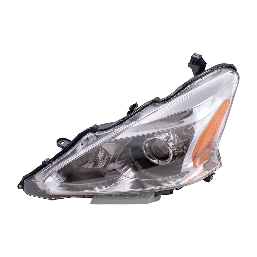 Brock Replacement Drivers Halogen Headlight Headlamp Compatible with 13-15 Altima 26060-3TA0A