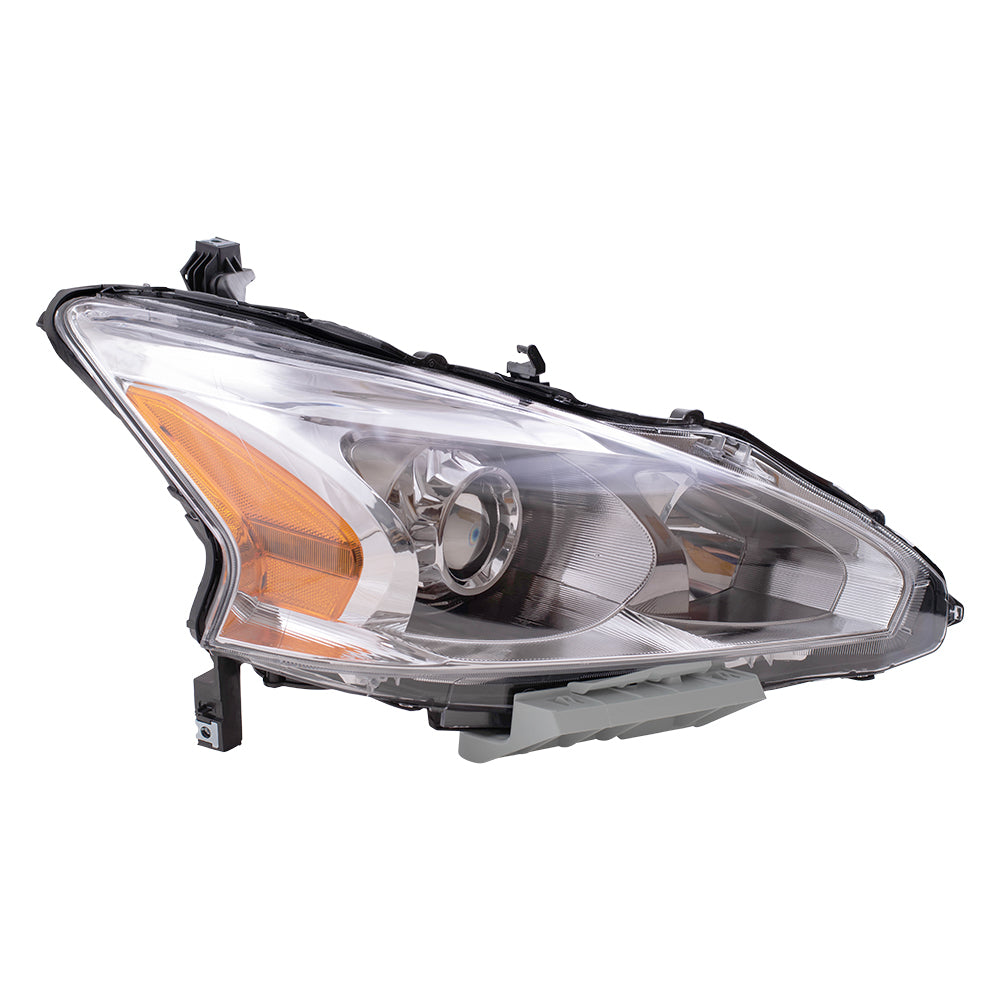 Brock Replacement Passengers Halogen Headlight Headlamp Compatible with 13-15 Altima 26010-3TA0A