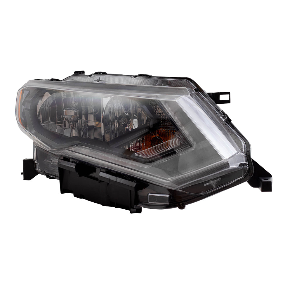 Brock Replacement Pair Halogen Headlights Compatible with 17-19 Rogue