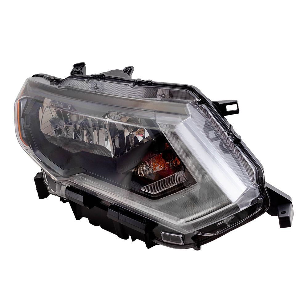 Brock Replacement Pair Halogen Headlights Compatible with 17-19 Rogue