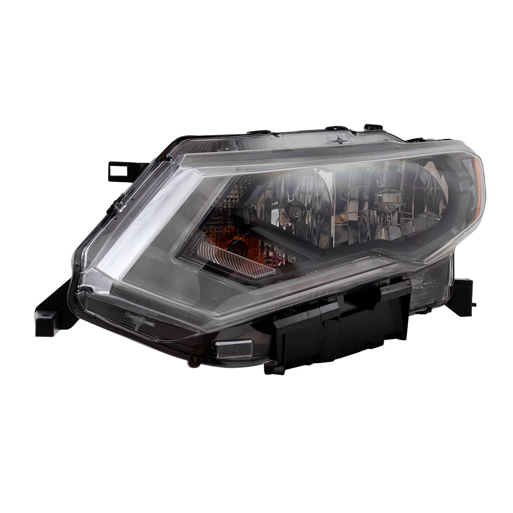 Brock Replacement Driver Halogen Headlight Compatible with 17-19 Rogue