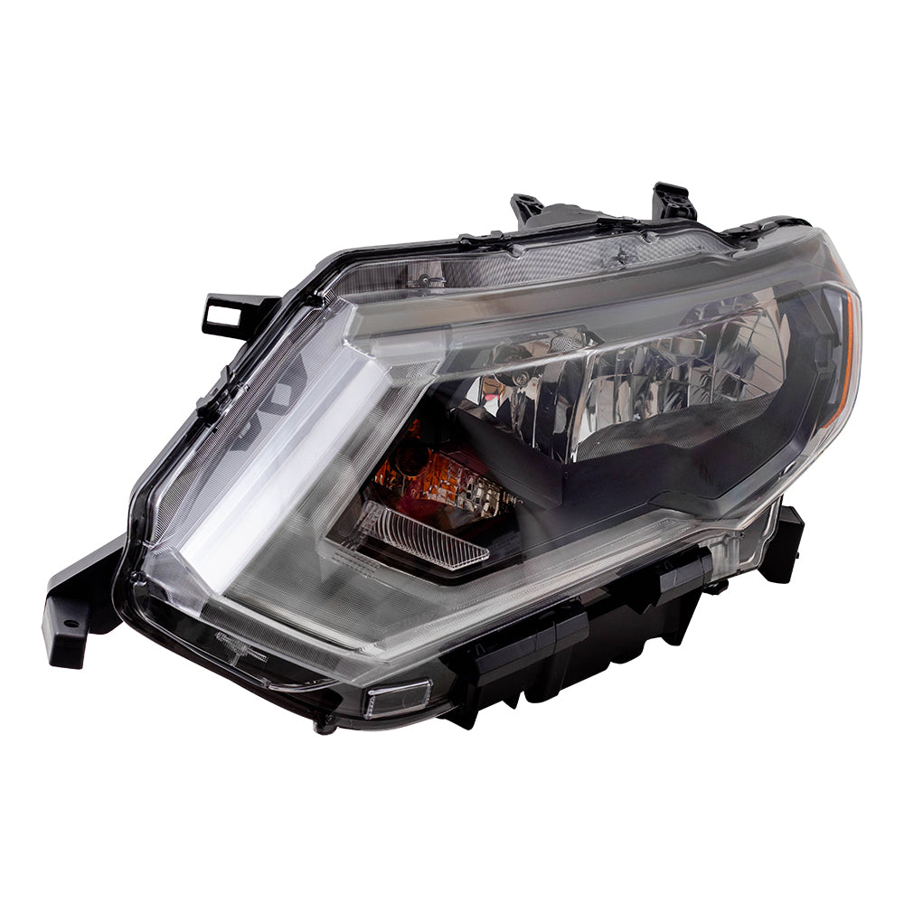 Brock Replacement Driver Halogen Headlight Compatible with 17-19 Rogue