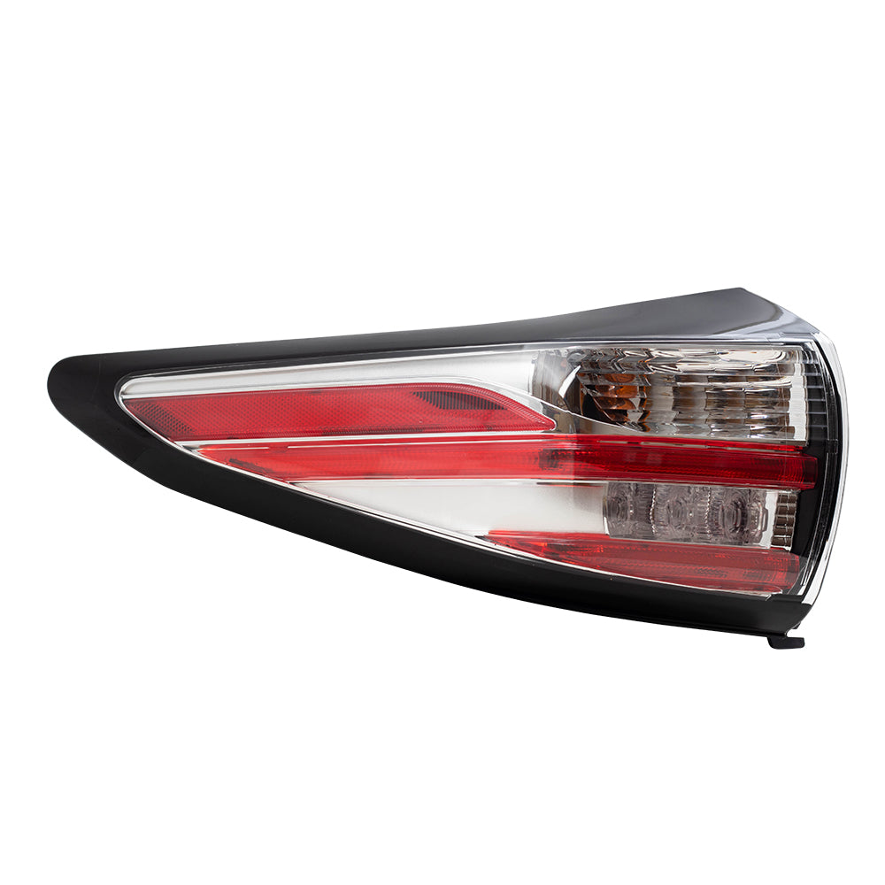 Brock Replacement Pair Tail Lights Compatible with 2015-2018 Murano