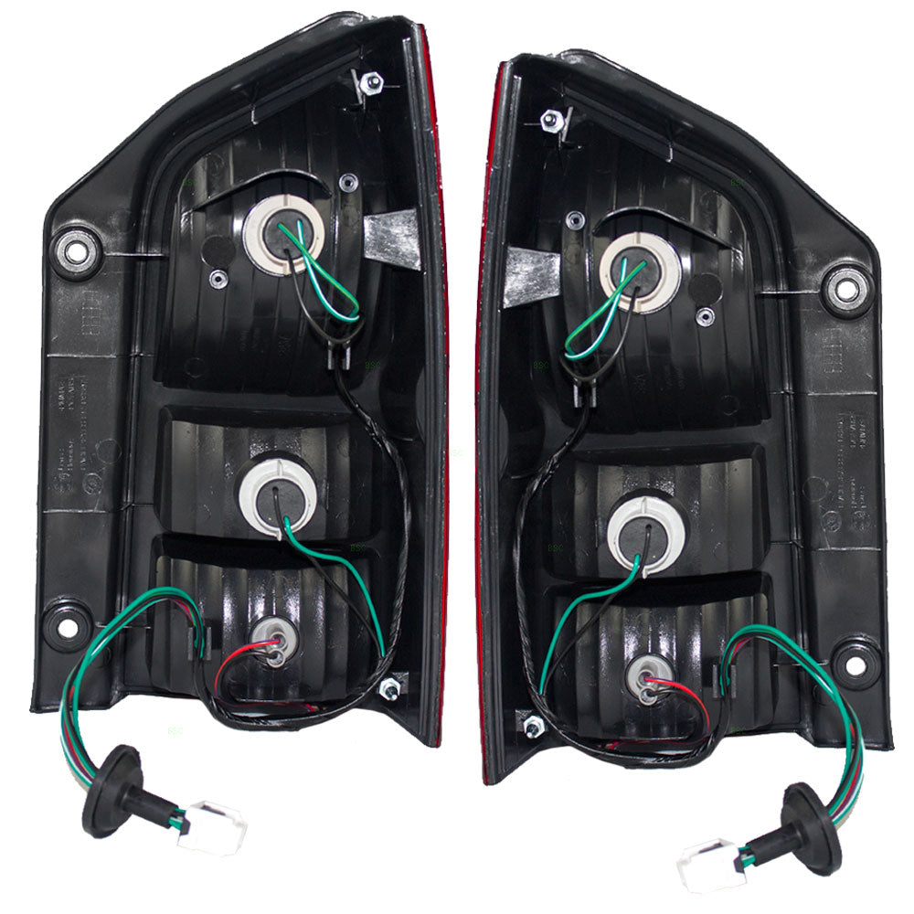 Brock Aftermarket Replacement Driver Left Passenger Right Tail Light Assembly Set Compatible with 2005-2012 Nissan Pathfinder