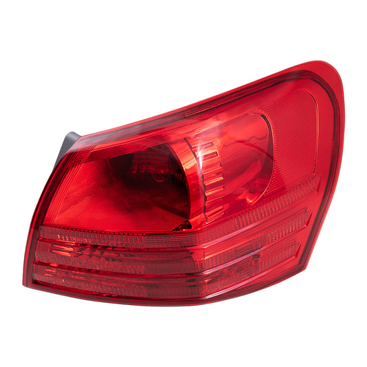 Brock Replacement Passengers Taillight Quarter Panel Mounted Tail Lamp Compatible with 08-13 Rogue SUV 26550JM00A