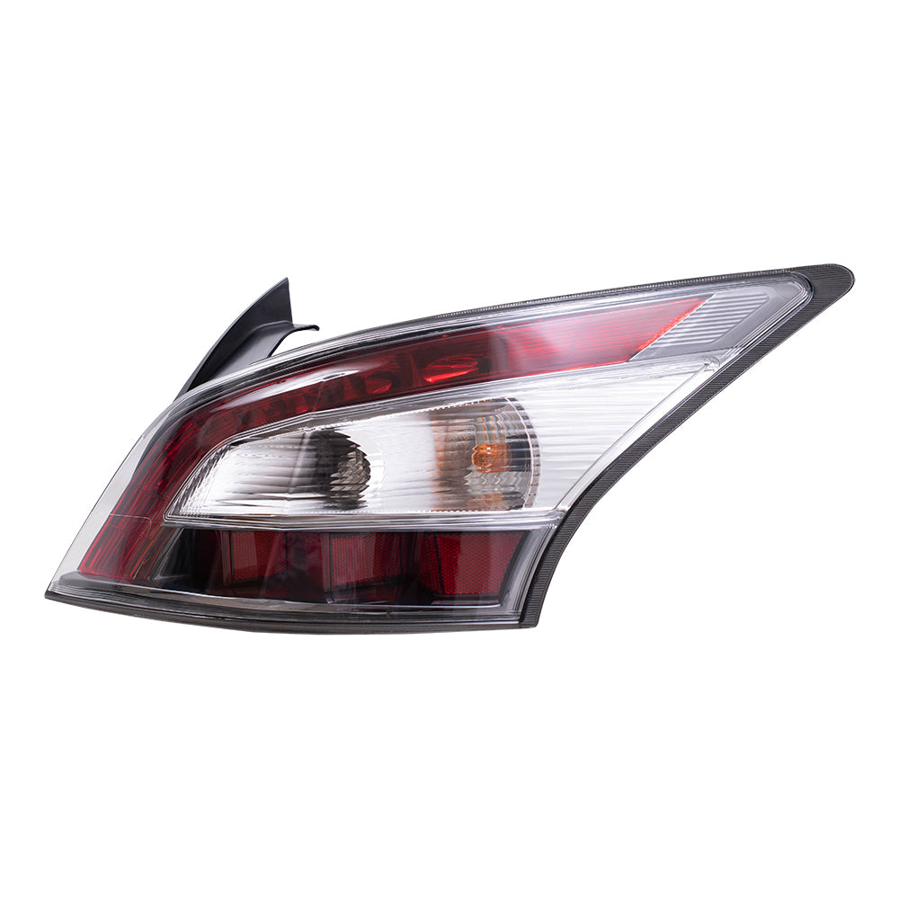 Brock Replacement Pair Set Taillights Tail Lamps Compatible with 2012-2014 Maxima 26555-9DA0B 26550-9DA0B