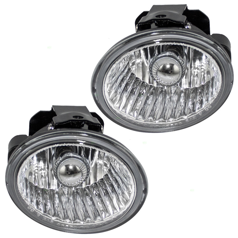 Brock Replacement Set Driver and Passenger Fog Lights Compatible with 02-04 Altima 26155-8J025 26150-8J025