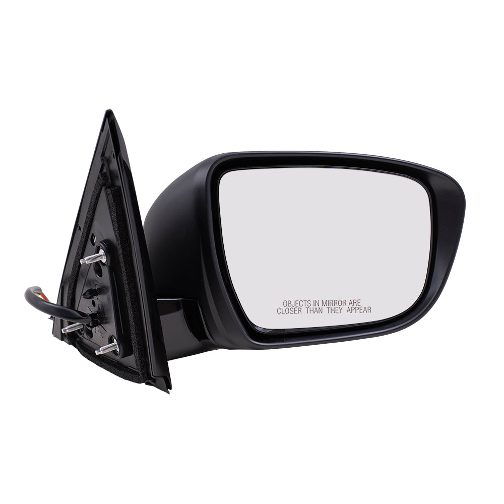 Brock Replacement Driver and Passenger Side Power Mirrors Paint to Match Black with Signal without Heat or Around View Compatible with 2018-2019 Pathfinder