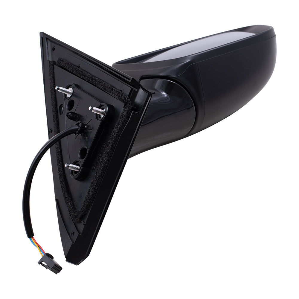 Brock Replacement Driver and Passenger Side Power Mirrors Paint to Match Black with Signal without Heat or Around View Compatible with 2018-2019 Pathfinder