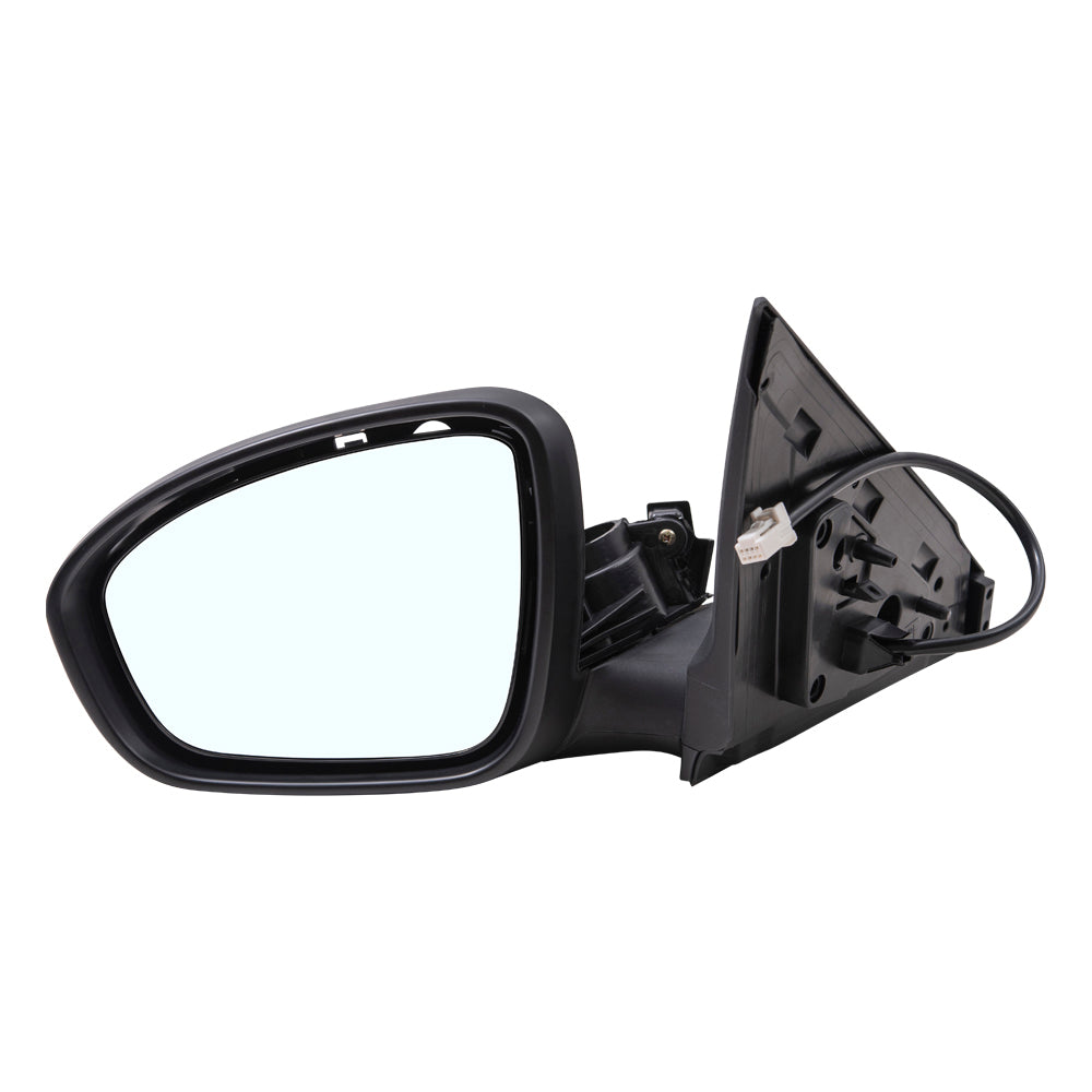 Brock Aftermarket Replacement Driver Left Power Mirror Without Heat-Signal-Camera Paint To Match Black Compatible With 2020-2021 Nissan Sentra