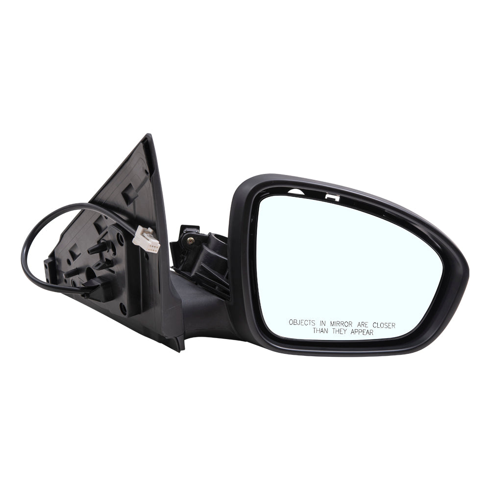 Brock Aftermarket Replacement Passenger Right Power Mirror Without Heat-Signal-Camera Paint To Match Black Compatible With 2020-2021 Nissan Sentra