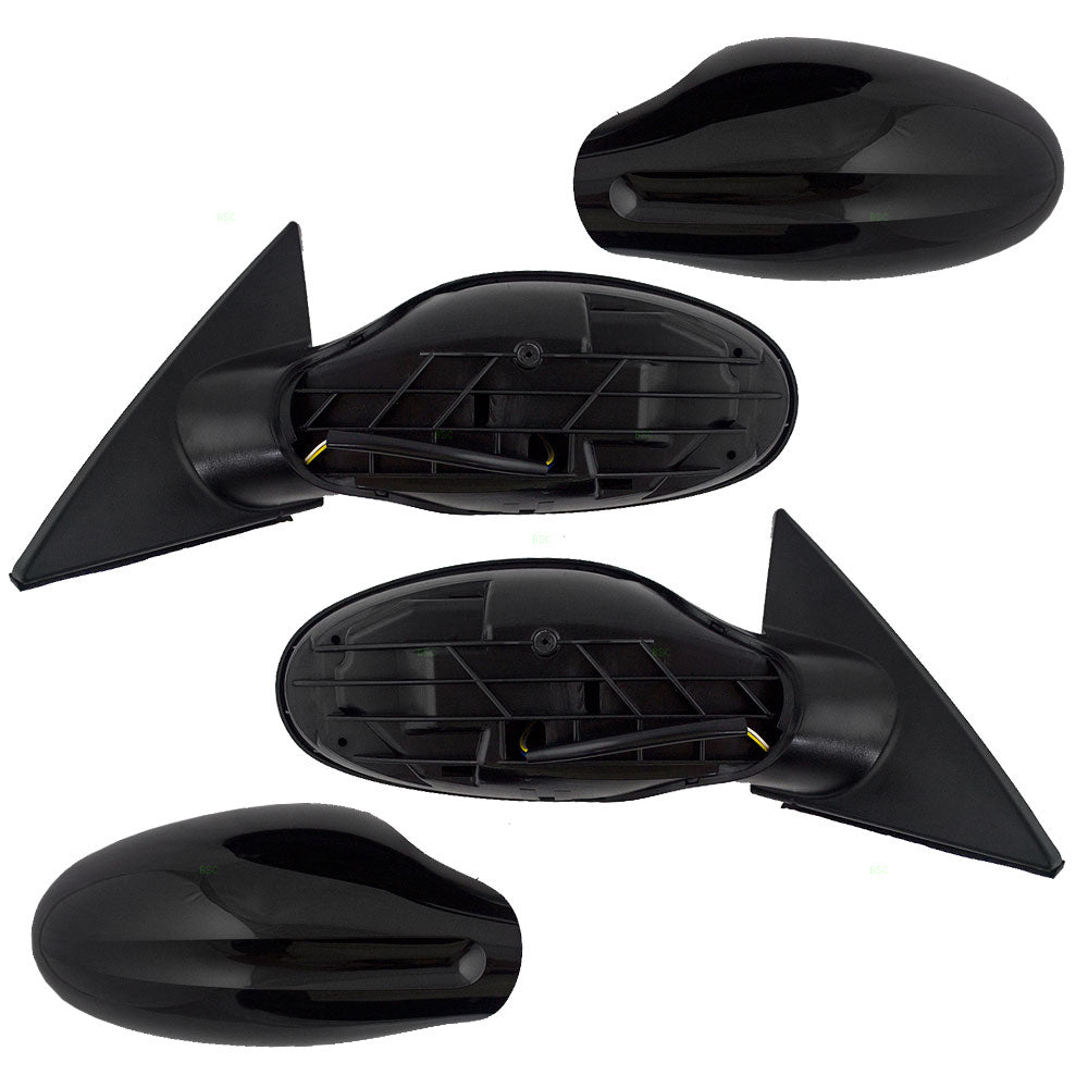 Driver and Passenger Power Side View Mirrors with Smooth Covers Compatible with 02-04 Altima 963023Z020 963013Z020