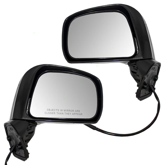 Driver and Passenger Power Side View Mirrors Compatible with 07-12 Versa 96302-EL12B 96301-EL12B