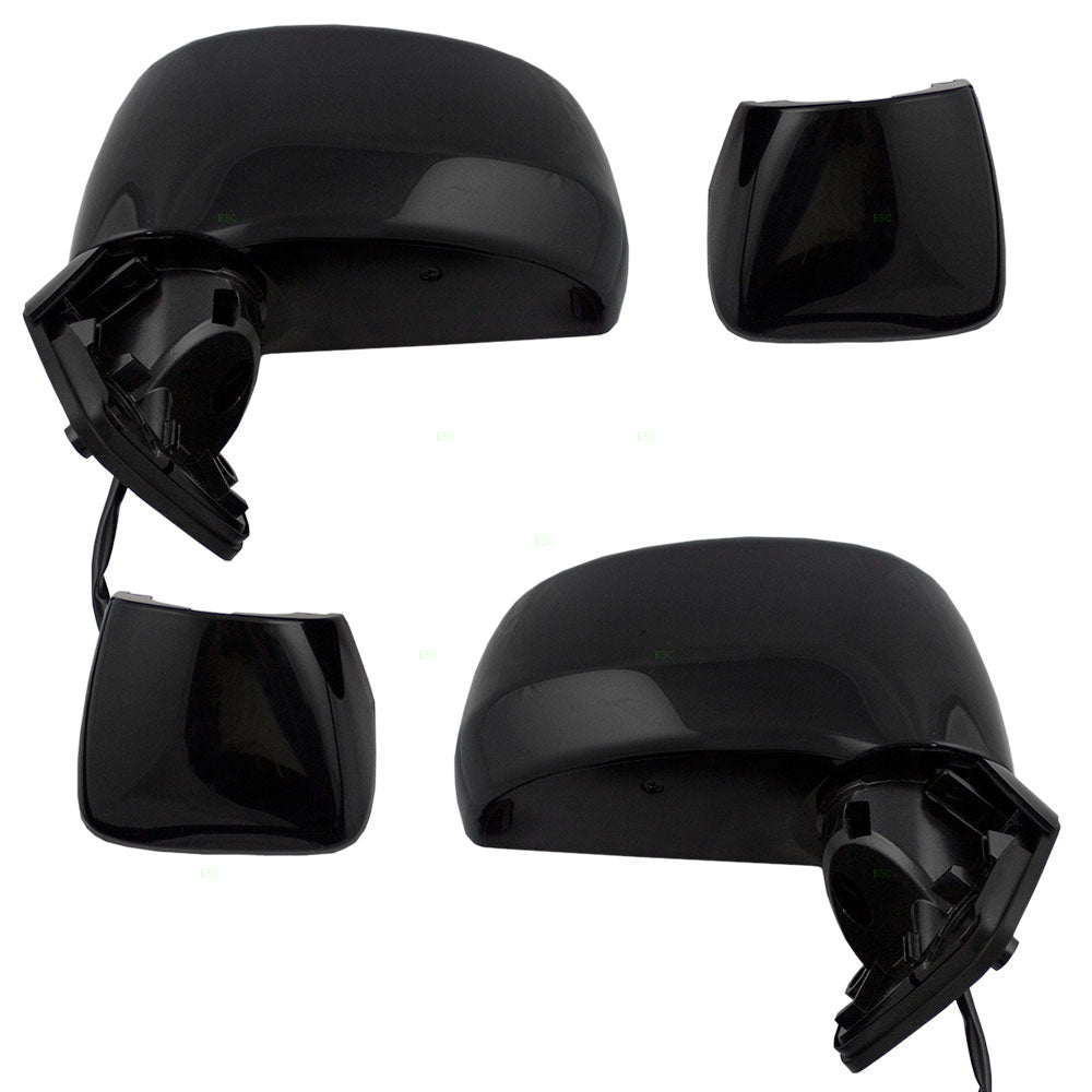 Driver and Passenger Power Side View Mirrors Compatible with 07-12 Versa 96302-EL12B 96301-EL12B