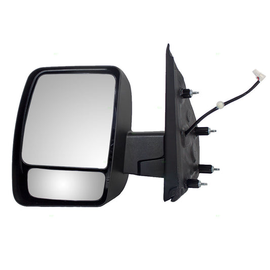 Brock Aftermarket Replacement Driver Left Power Mirror Textured Black Foldaway without Heat-Towing Package Compatible with 2012-2018 Nissan NV1500