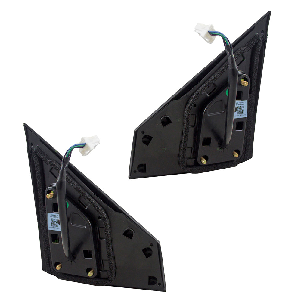 Pair Set Power Side View Mirrors Heated Compatible with Sentra 96302-3SG1A 96373-3TH3A