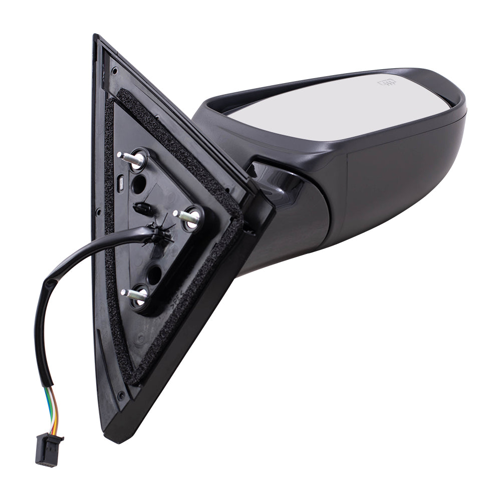 Brock Replacement Driver and Passenger Side Power Mirrors Paint to Match Black with Heat and Signal without Around View Compatible with 2018-2019 Pathfinder