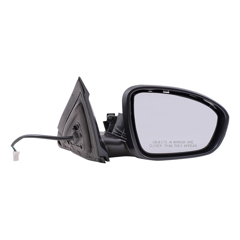 Replacement Passenger Power Side Door Mirror Heated Signal Textured Black Base Compatible with 2019 Altima