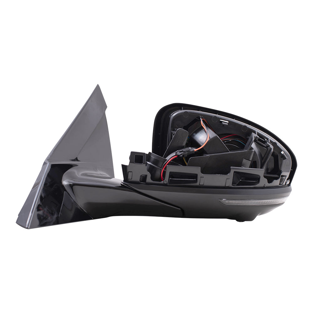 Brock Replacement Driver Side Power Mirror Paint to Match Black with Heat, Signal and Camera Compatible with 2019 Altima