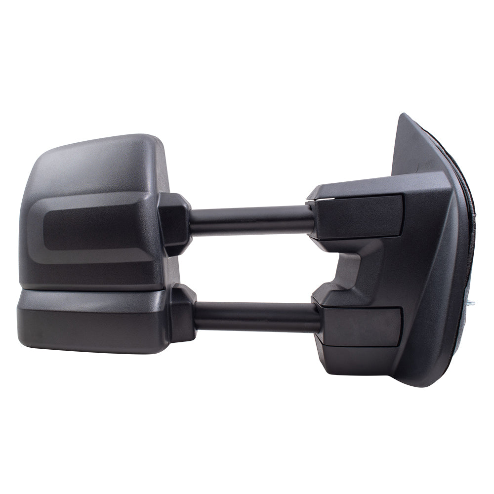 Brock Aftermarket Replacement Part Driver and Passenger Side Power Tow Mirrors Textured Black with Heat, Signal, Puddle Light, Blind Spot Detection & Memory Compatible with 2016-2019 Titan XD