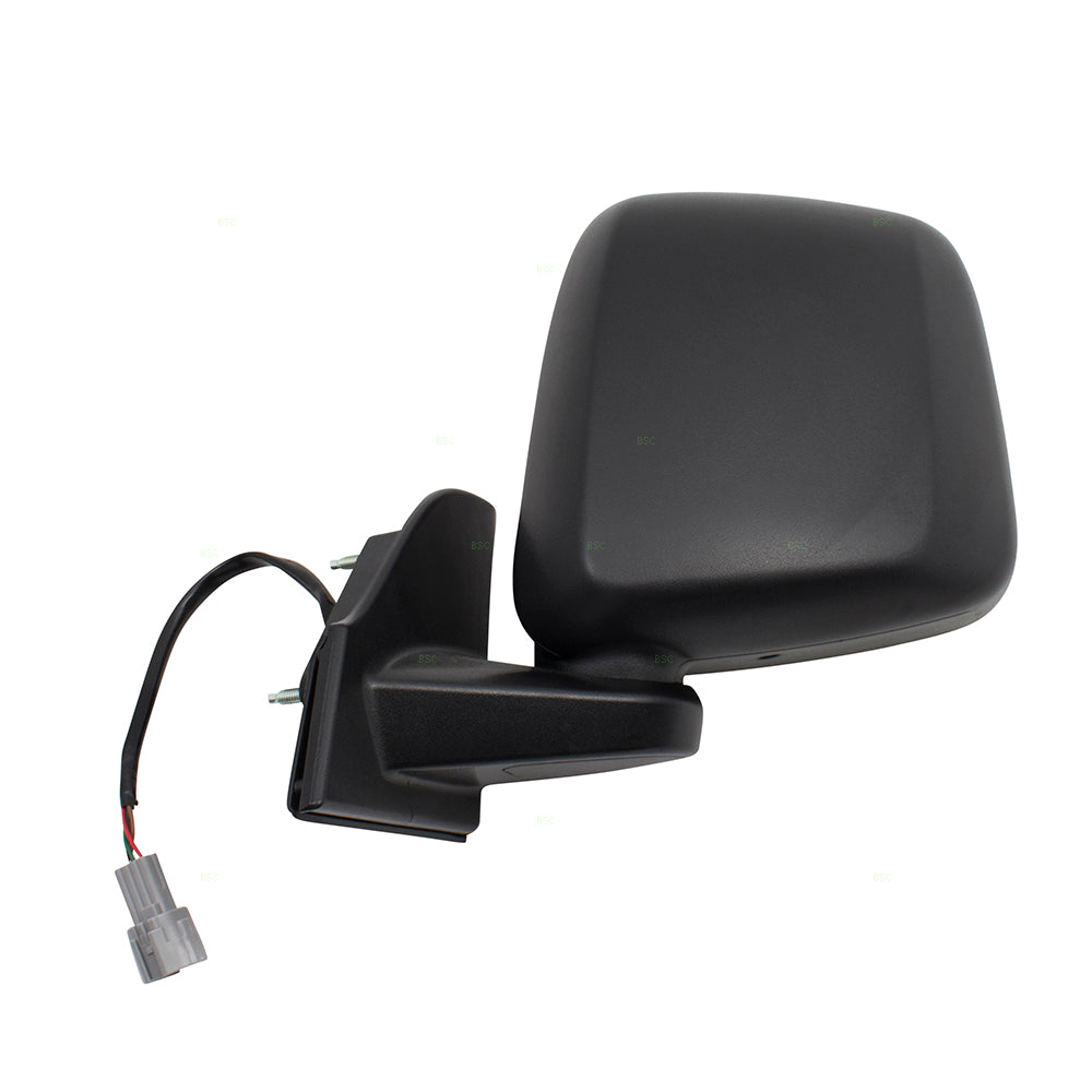 BROCK Drivers Power Side View Mirror Heated Spotter Glass Textured Left Compatible with 15-17 City Express 13-17 NV200 19317359 96302-3LM0D