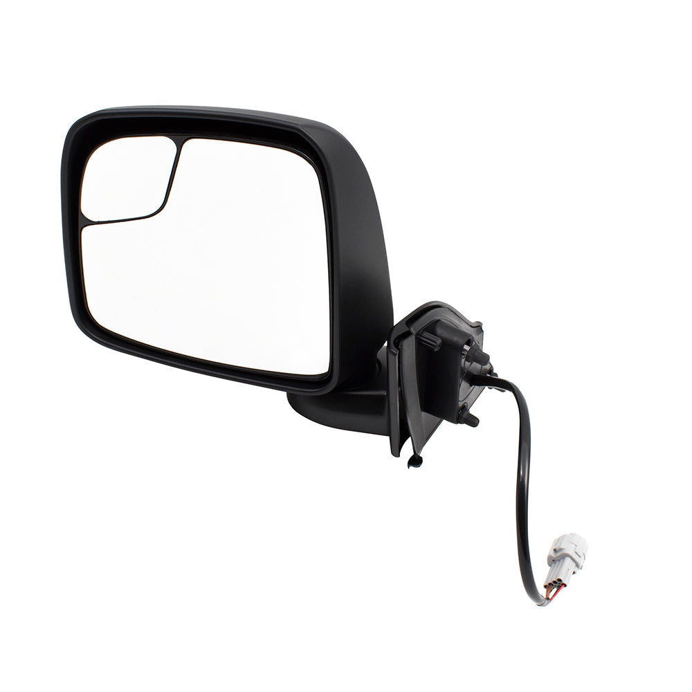 BROCK Drivers Power Side View Mirror Heated Spotter Glass Left Compatible with 15-17 City Express 13-17 NV200 19317358 96302-3LM0B