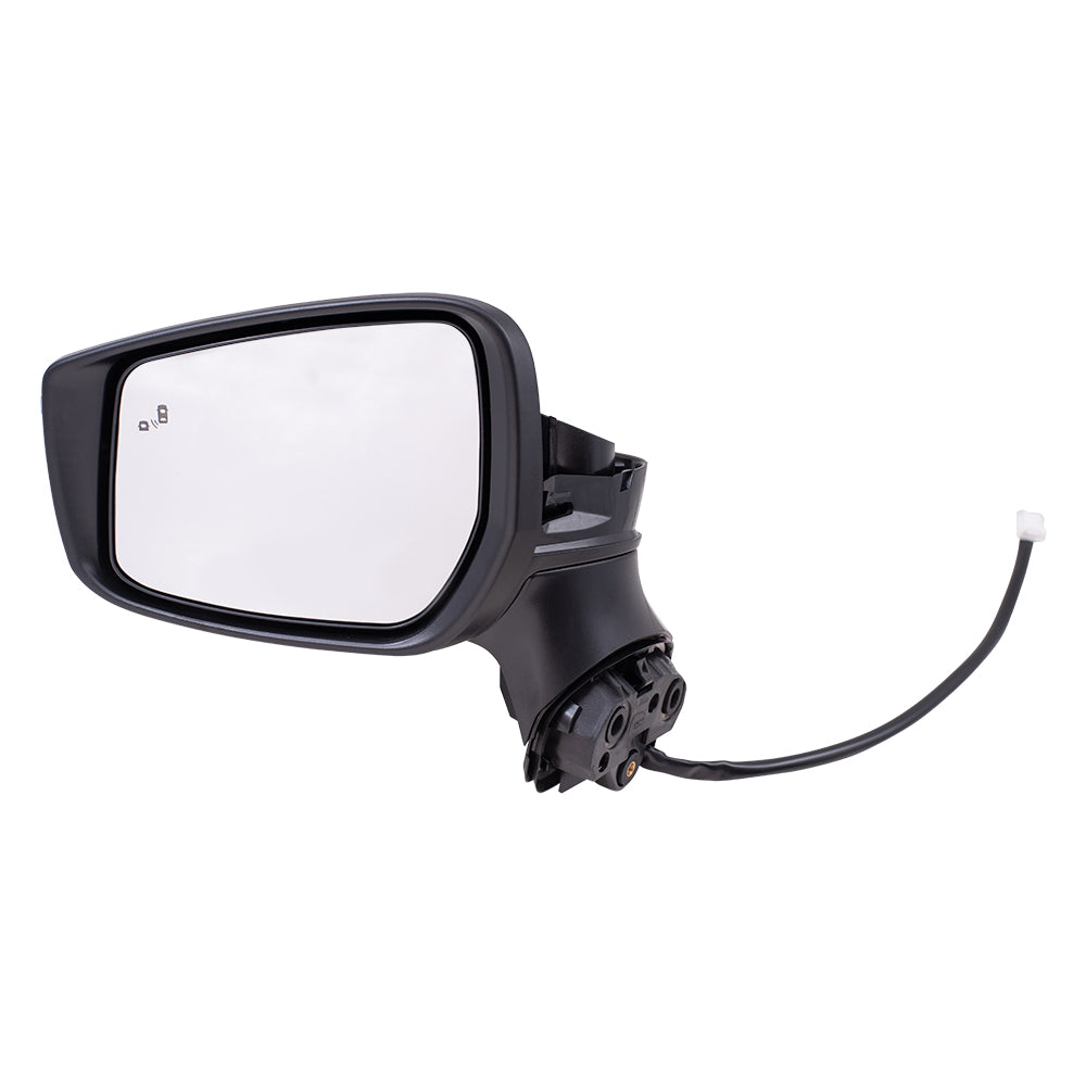 Brock Aftermarket Replacement Driver Left Power Mirror Paint to Match Black with Heat-Signal-Blind Spot Detection Compatible with 2020 Nissan Versa SV Sedan