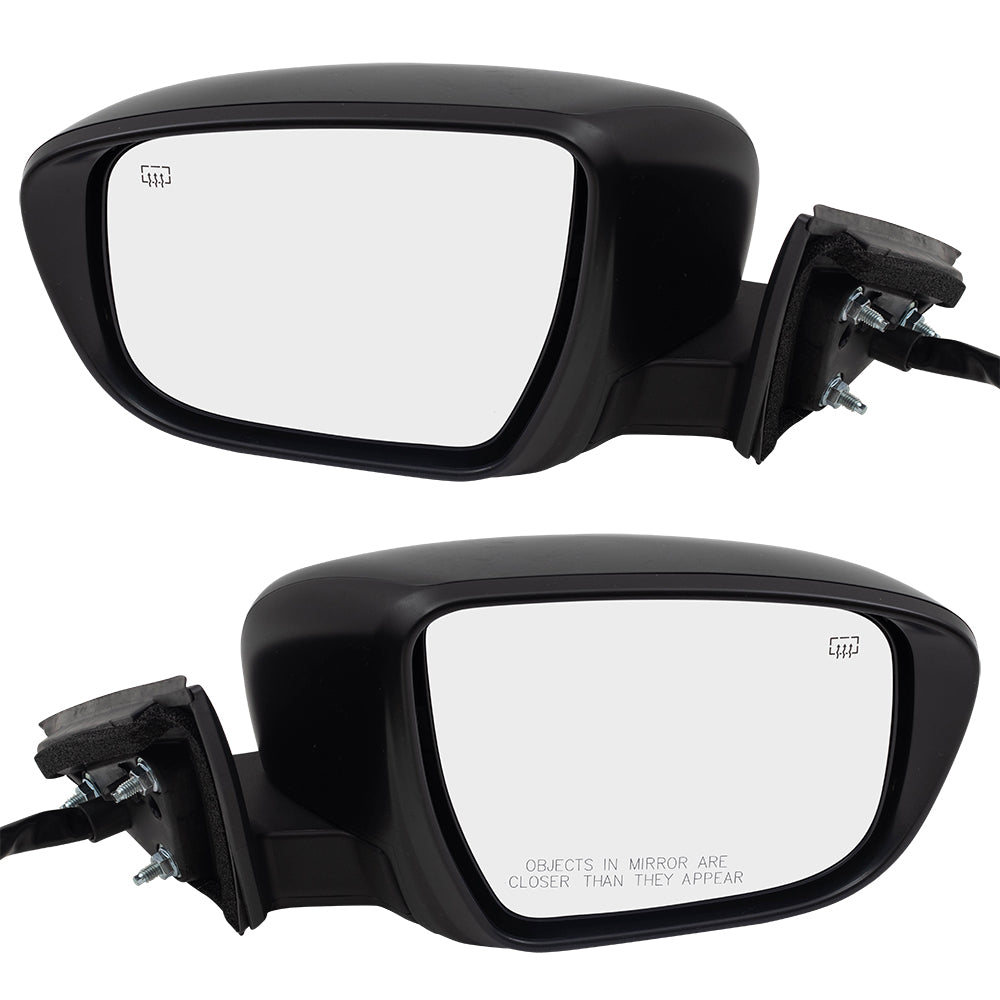 BROCK Pair Power Mirrors Compatible with 2017-2019 Rogue Driver and Passenger Set Heated Signal Camera Memory 96302-6FL0A 96301-6FL0A