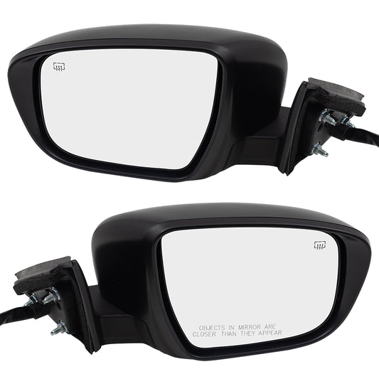 BROCK Pair Power Mirrors Compatible with 2017-2019 Rogue Driver and Passenger Set Heated Signal Camera Memory 96302-6FL0A 96301-6FL0A