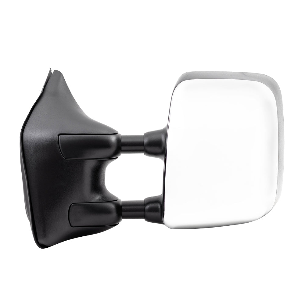 Brock Replacement Drivers Power Tow Side Mirror Heated Memory Chrome Telescopic Dual Arms Compatible with 2004-2015 Titan 96302ZR30E