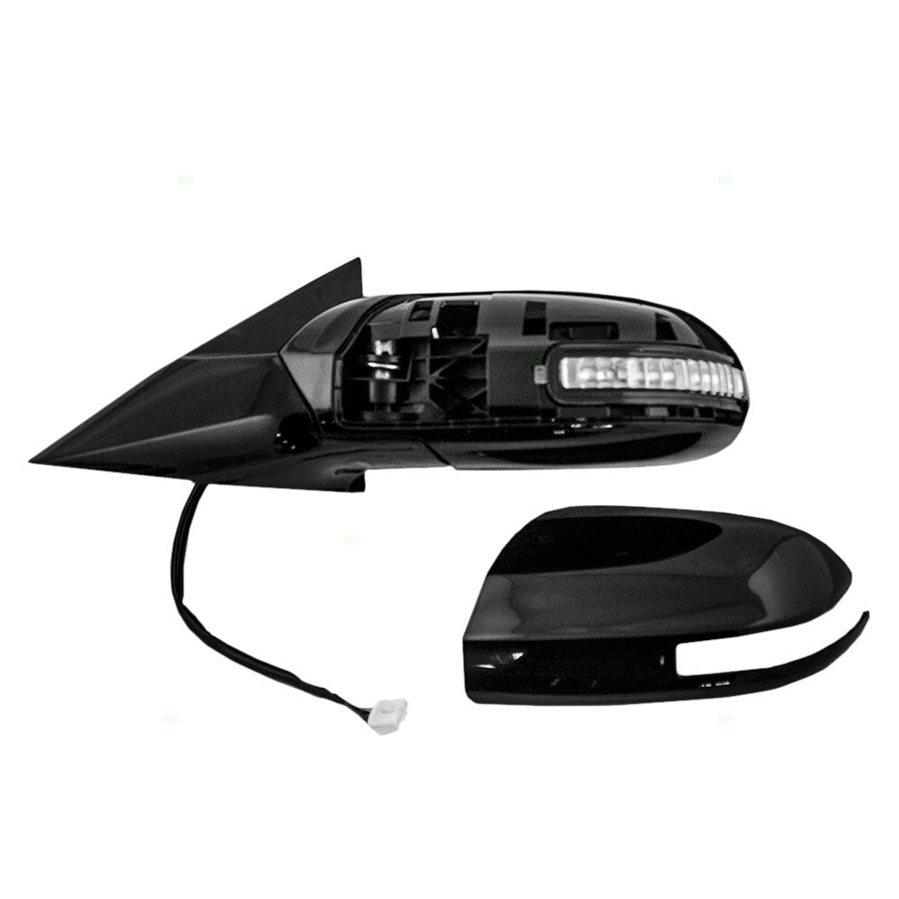 Drivers Power Side View Mirror Heated Signal Smooth Compatible with 09-14 Maxima 96302-9N83A