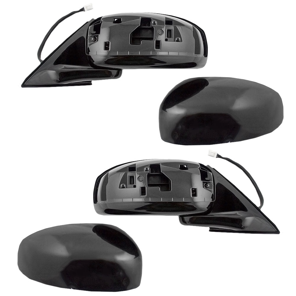 Driver and Passenger Power Side View Mirrors Heated Memory Ready-to-Paint Compatible with 06-10 M35 96302-EH100 96301-EH100