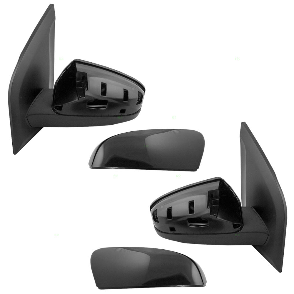 Driver and Passenger Manual Remote Side View Mirrors Compatible with 07-12 Sentra 96302-ET00E 96301-ET00E