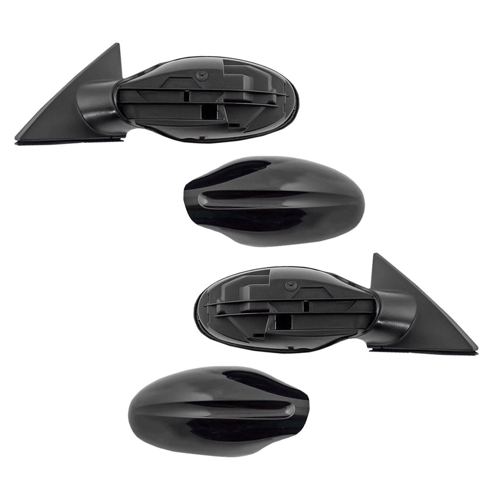 Driver and Passenger Manual Side View Mirrors Smooth Compatible with 02-06 Altima 96302-ZB370 96301-3Z200