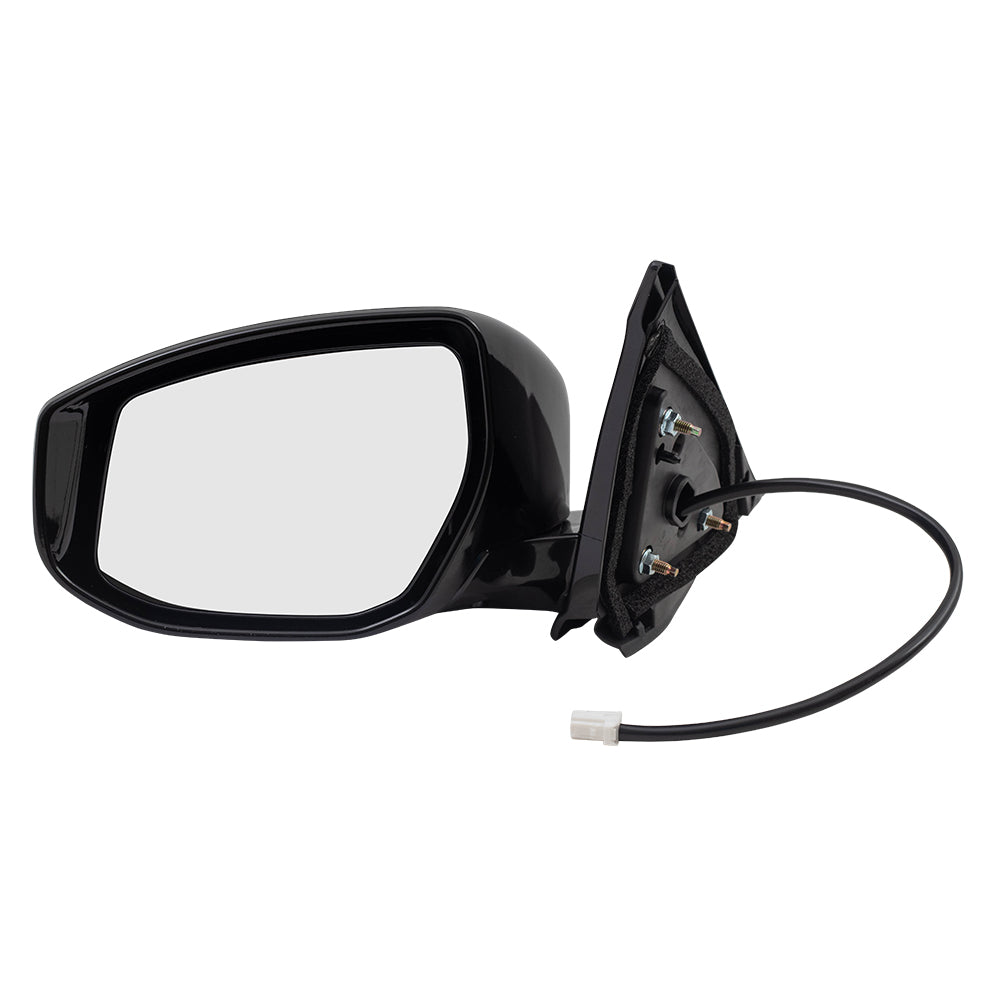 BROCK Power Mirror Compatible with 2016-2018 Maxima Drivers Side Left View Textured Black 963029DD1A 96302-9DD1A