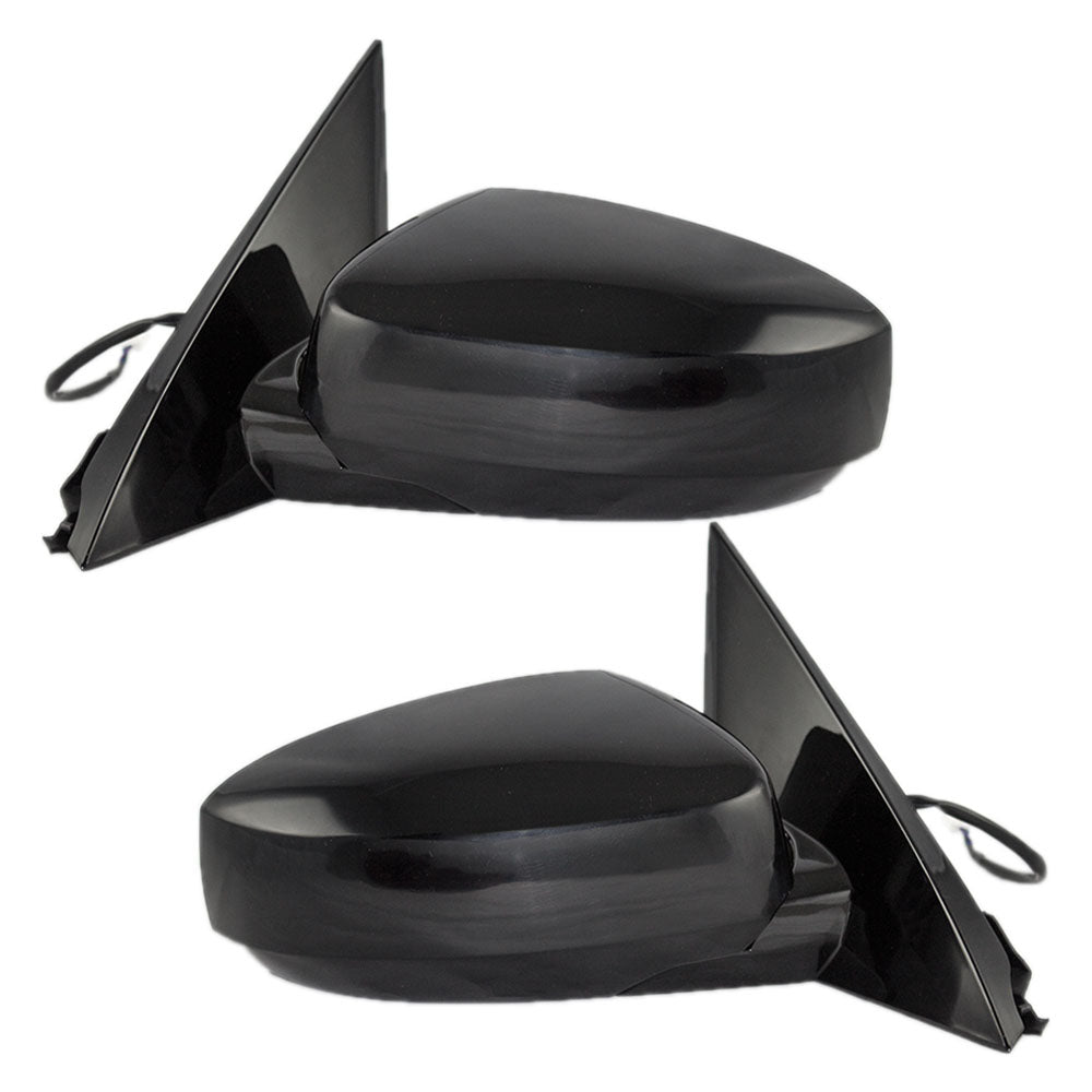 Replacement Set Driver and Passenger Power Side View Mirrors Ready-to-Paint Compatible with 2004-2008 Maxima 96302ZA30E 96301ZK35E