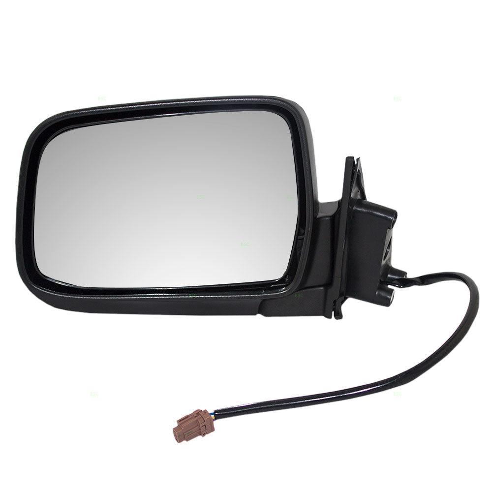 Drivers Power Side View Mirror Textured Compatible with 98-04 Frontier 96302-3S500