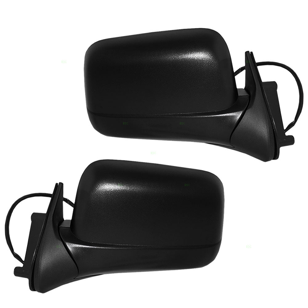 Driver and Passenger Power Side View Mirrors Textured Compatible with 98-04 Frontier 96302-3S500 96301-3S500