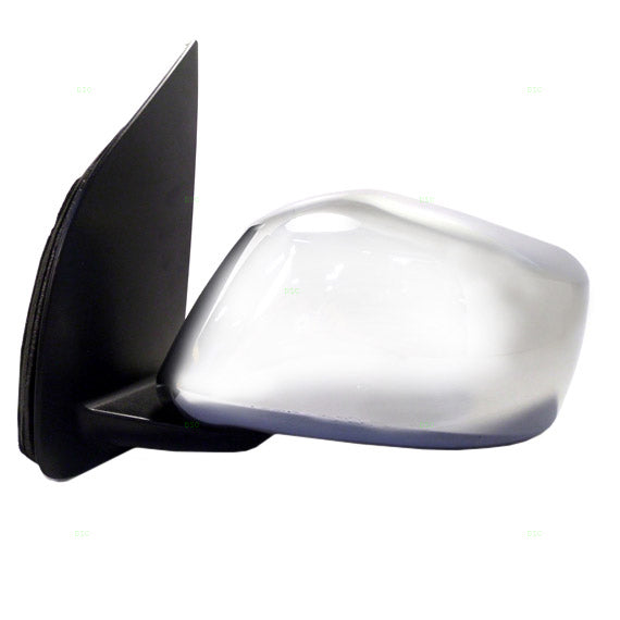 Replacement Drivers Power Side View Mirror with Chrome Compatible with 2005-2017 Frontier 96302EA015