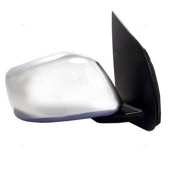 Replacement Passengers Power Side View Mirror w/ Chrome Cover Compatible with 2005-2017 Frontier 96301-EA015