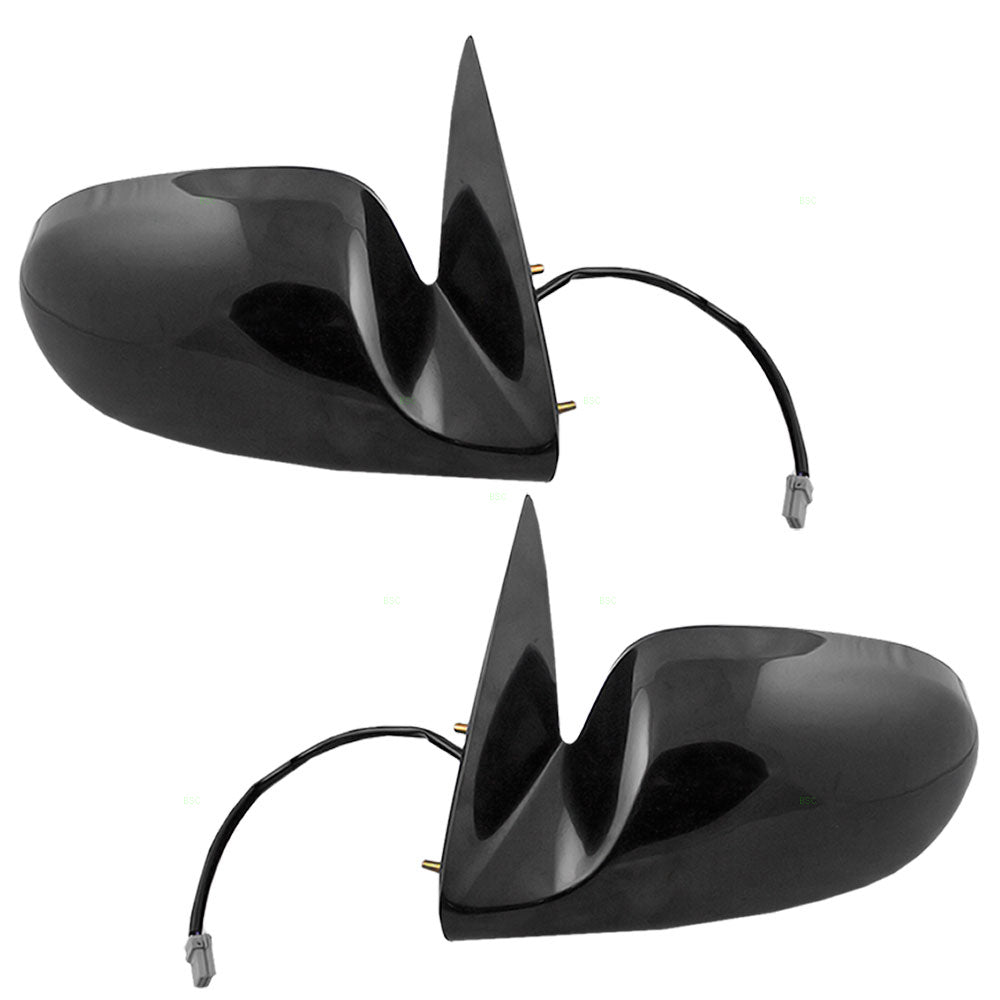 Replacement Set Driver and Passenger Power Side View Mirrors Ready to Paint Compatible with 2000-2006 Sentra 963025M200 963015M000