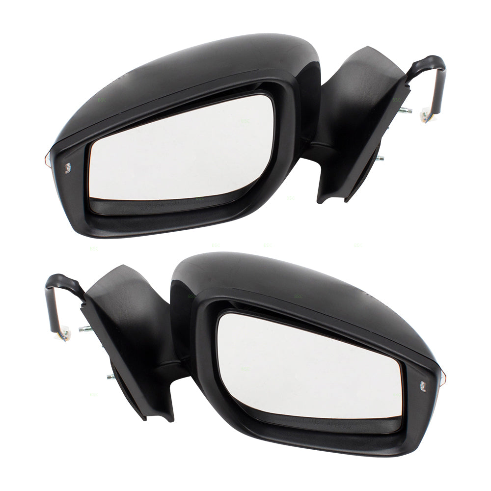 Replacement Pair Set Power Side View Left + Right Mirrors Heated w/ Signal Compatible with 2015-2017 Versa 963029KK0B 963019KK0B