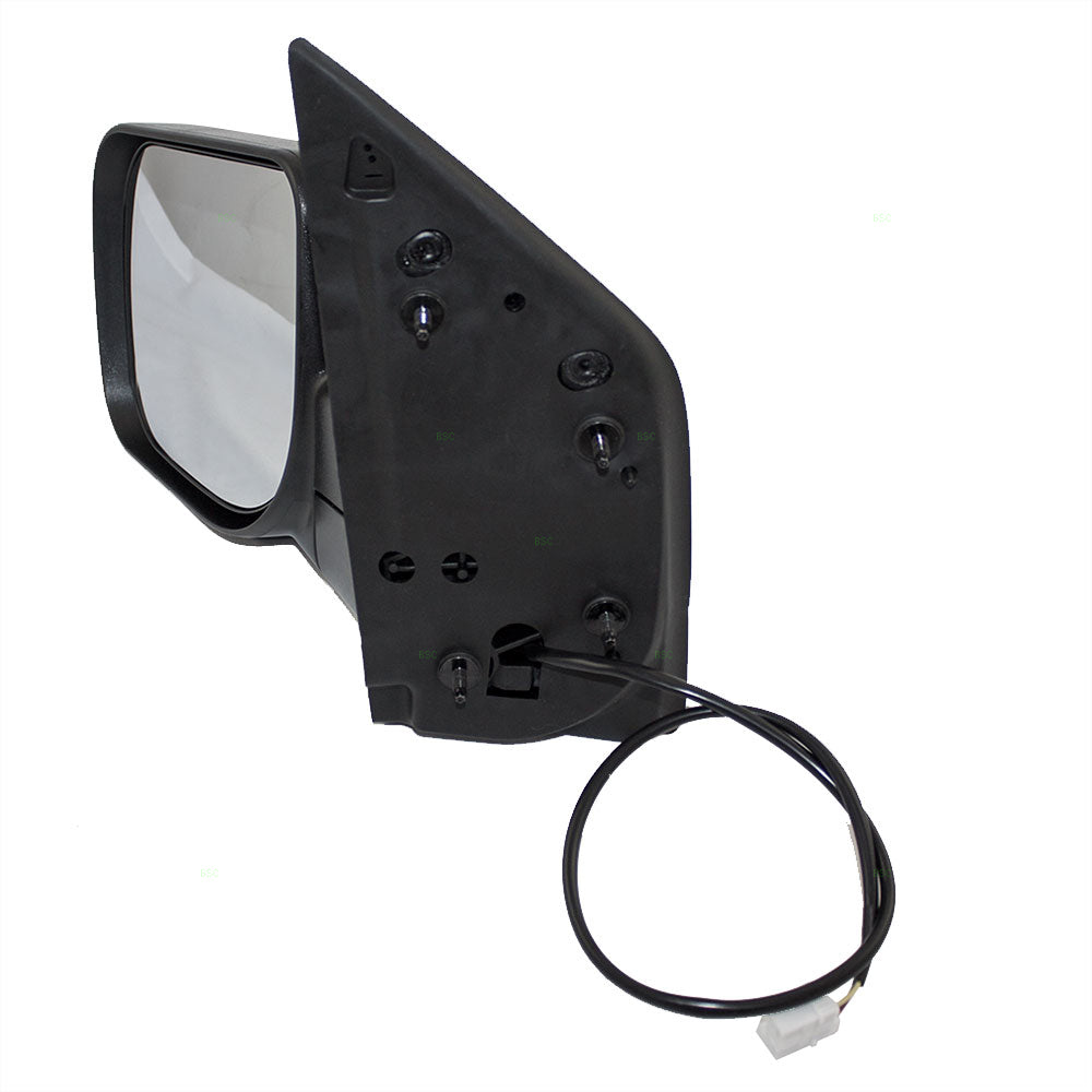 Drivers Power Side View Mirror with Single Arm Textured Compatible with 04-14 Titan Pickup Truck 96302-ZR10A