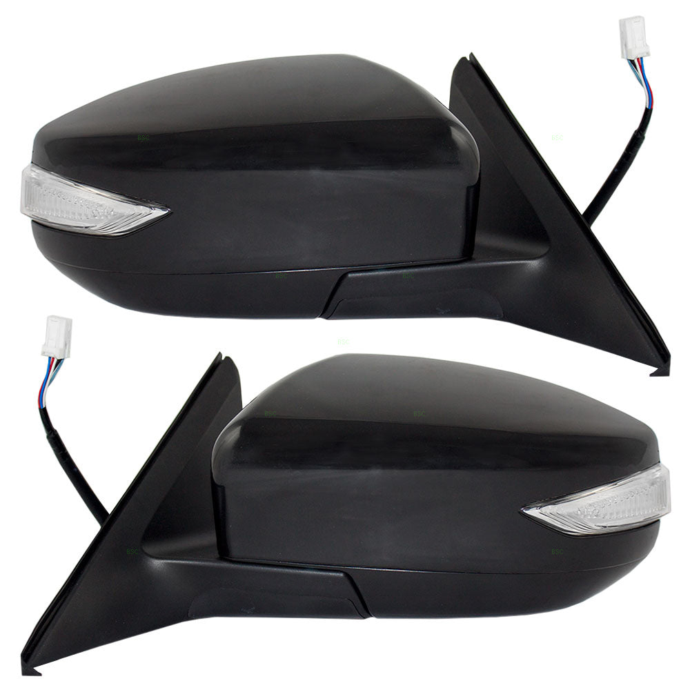 Driver and Passenger Power Side View Mirrors Heated Signal Ready-to-Paint Compatible with 13-17 Altima 96302-3TH3A 96301-3TH3A