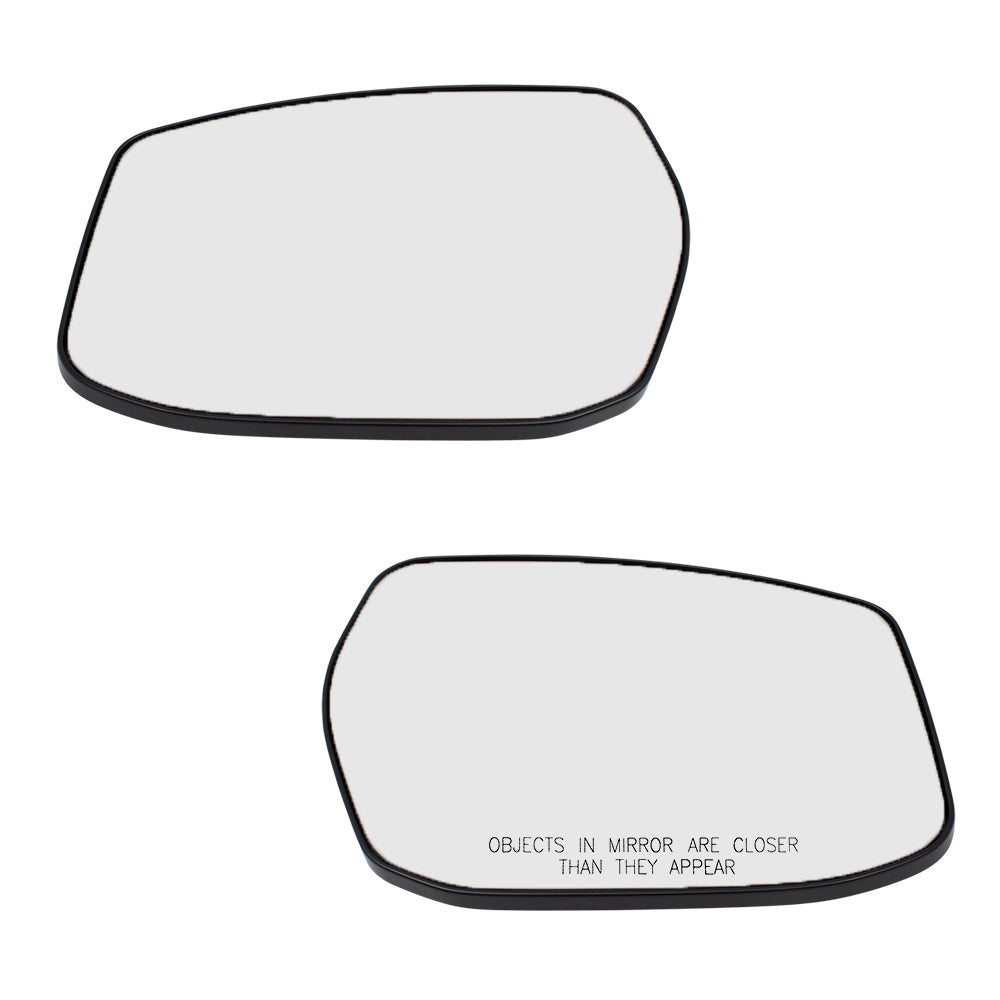 Brock Aftermarket Replacement Driver Left Passenger Right Mirror Glass And Base Without Heat Set Compatible With 2013-2018 Nissan Altima Sedan With Signal Light On Mirror Housing