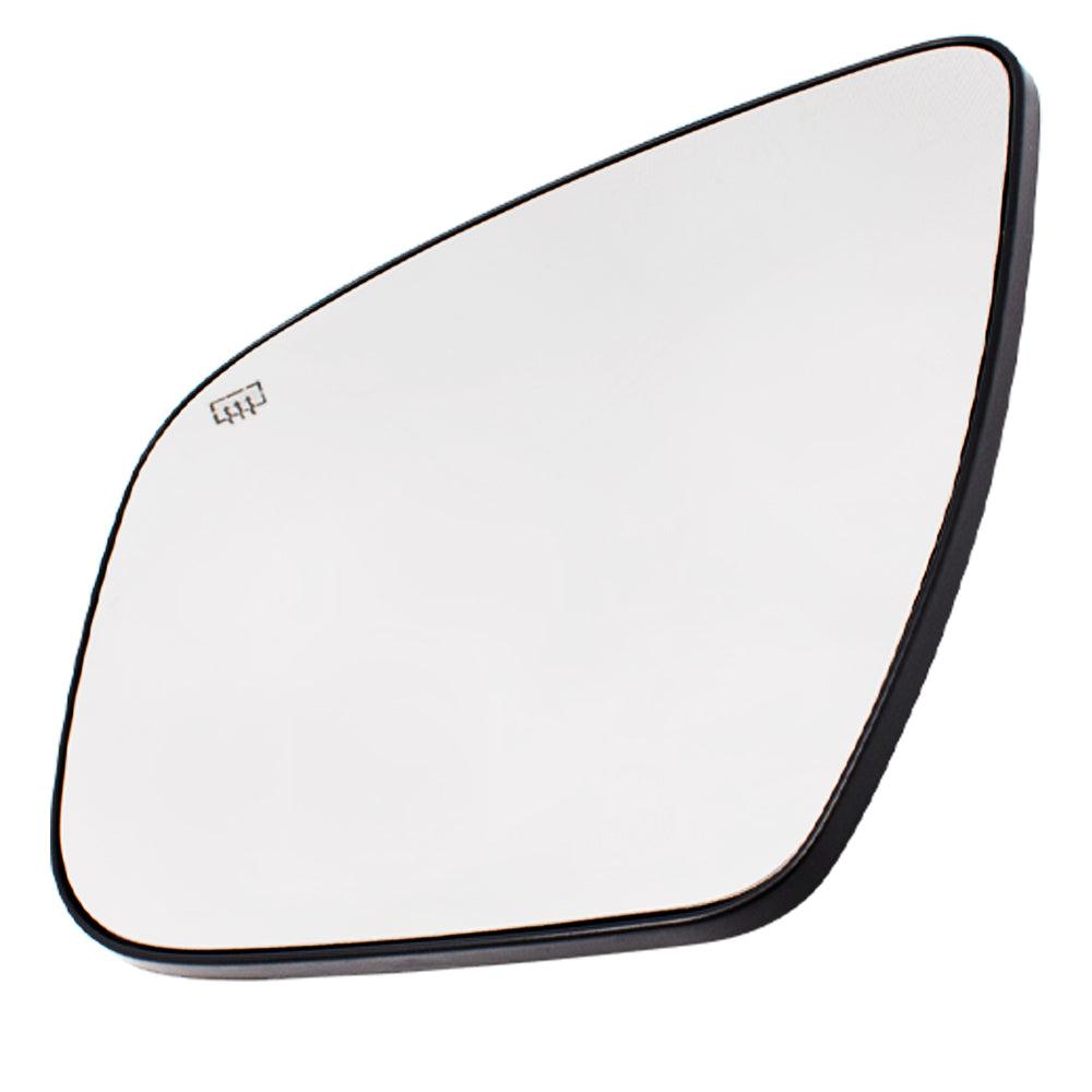 Brock Replacement Drivers Side View Mirror Glass & Base Heated Compatible with 963664BA1A