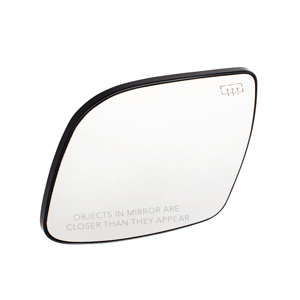 Brock Replacement Passengers Side View Mirror Glass & Base Heated Compatible with 963654BA1A