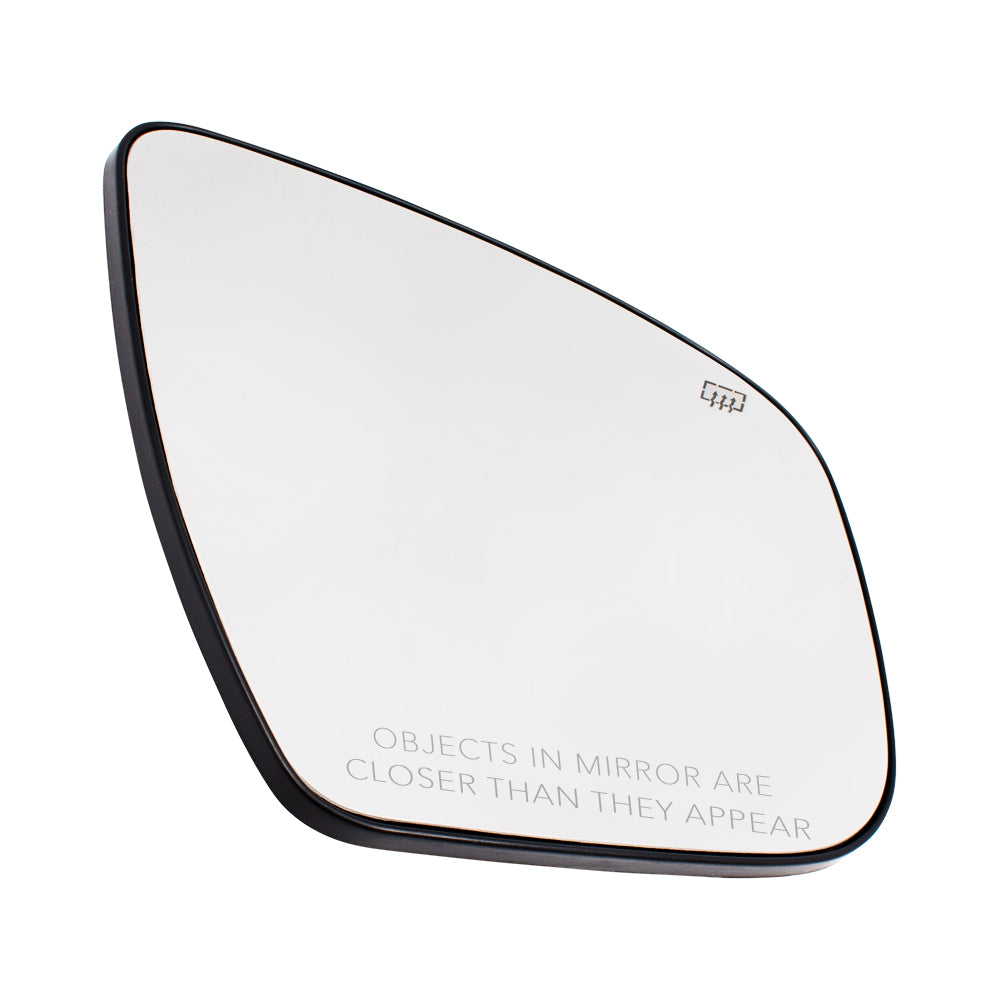 Brock Replacement Passengers Side View Mirror Glass & Base Heated Compatible with 963654BA1A