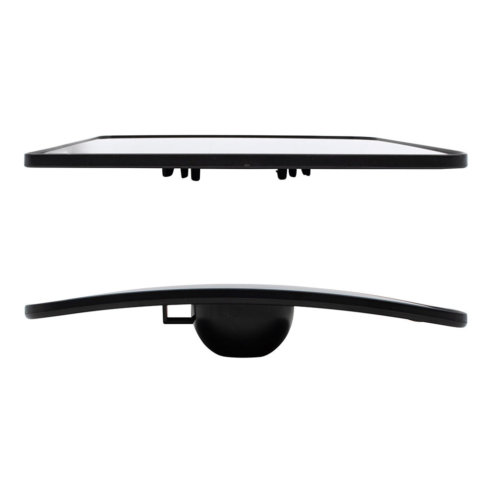 Brock Replacement Upper and Lower 4 Pc Set Side Door Mirror Glass with Bases Compatible with 2012-2019 NV1500 NV2500HD NV3500HD