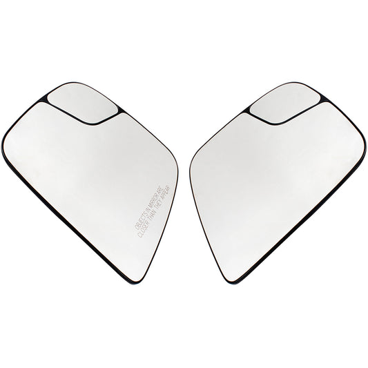 Brock Replacement Pair Side View Mirrors Spotter Glass with Bases Set Compatible with 13-18 NV200 & 15-18 City Express 19317347 19317346 963663LM0B 963653LM0B